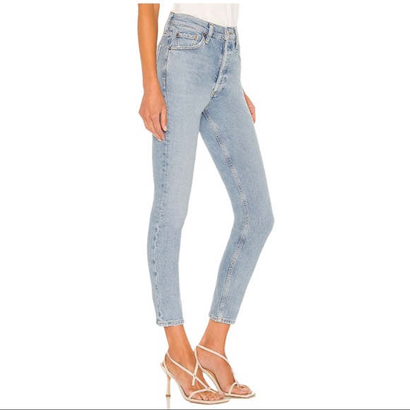 AGOLDE Nico High Rise Slim Fit Skinny Jeans in Cliffside (31) - Picture 3 of 15